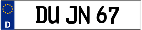 Truck License Plate